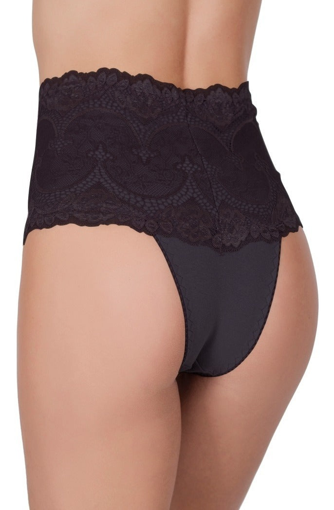 Calcinha Cinta Modeladora Cintura Alta Renda Luxo
