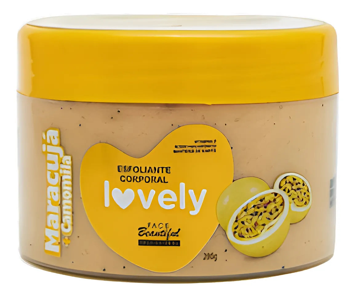 Esfoliante corporal maracujá + camomila linha lovely Face Beautiful 280g