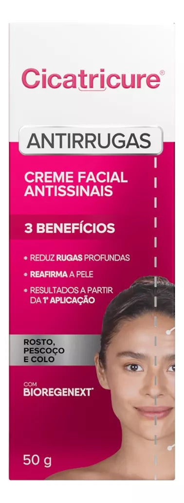 Creme Facial Antissinais Bio-regenext Cicatricure Tipo de pele Normal - 50g