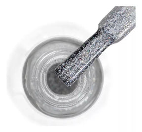 Esmalte Risque Glittler Prata As Mil Purpurinas - 8ml