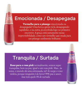 Kit 8 Esmaltes Impala Nova Coleção Imprevisível Duo Color