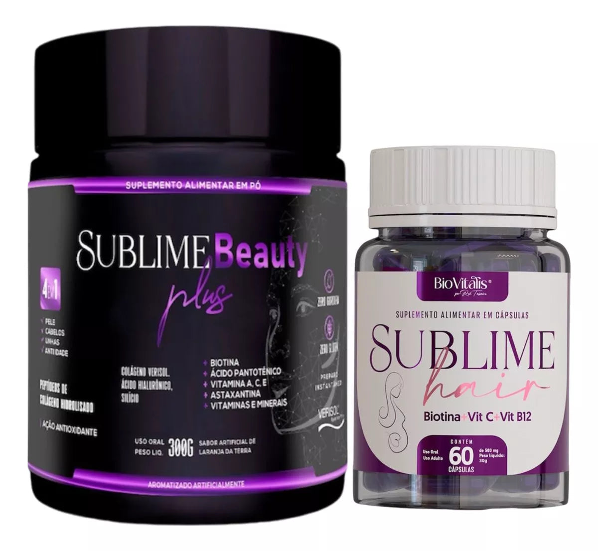 Sublime Beauty Plus Colágeno 300g + Vitamina Capilar