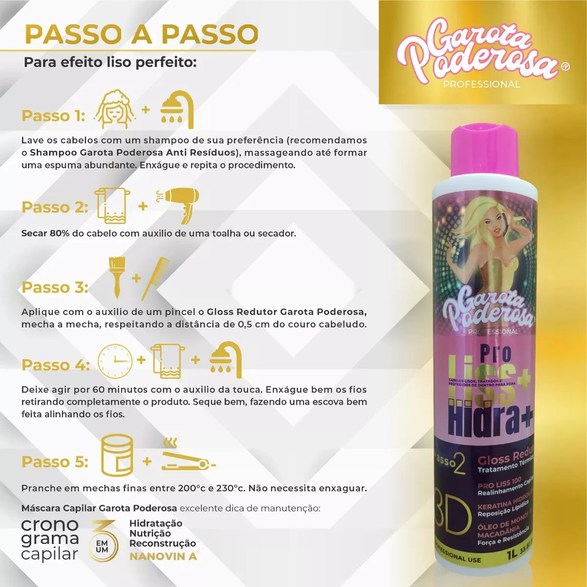 Progressiva De Chuveiro Orgânic Proliss Instantâneo - 300ml
