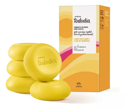 Sabonete Limão Siciliano E Flor De Gardênia 5x90g - Natura