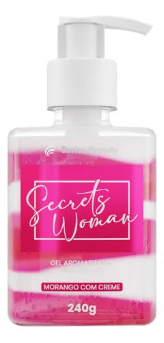 Gel Morango Com Creme Belkit Secrets Woman - 240g