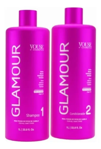 Kit Shampoo e Condicionador Glamour Youse 2X1 - 1L