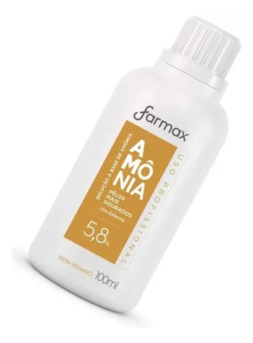 Solução A Base De Amônia Pelos + Dourados Farmax - 100ml