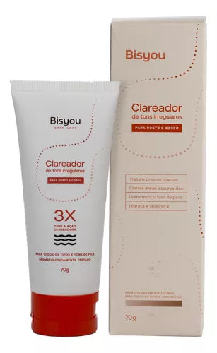 Clareador De Tons Irregulares Para Rosto E Corpo Bisyou