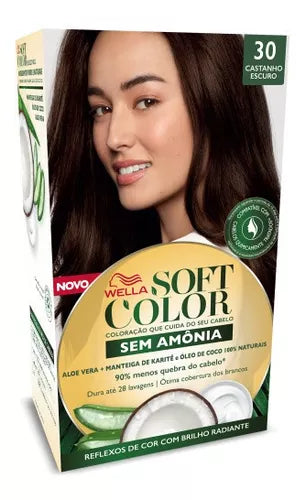 Tinta De Cabelo Soft Color Castanho Escuro 30