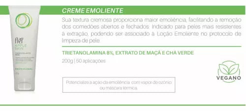 Creme Facial Emoliente Flér Apple Skin de 200g
