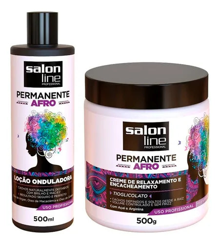 Kit Permanente Afro Tioglicolato Salon Line