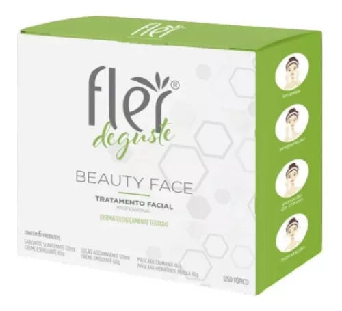 Kit Limpeza Facial Degust Beauty Face Fler - 6 itens