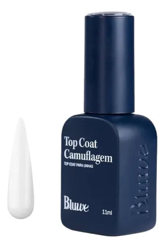 Top Coat Camuflagem Silk White 11ml Bluwe