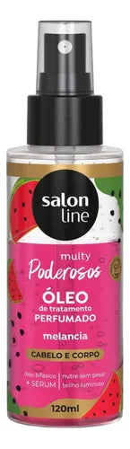 Óleo Perfumado Cabelo Corpo Melancia Nutre Salon Line 120ml