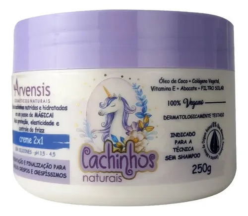 Creme 2x1 Infantil Cachinhos Naturais Arvensis - 250g