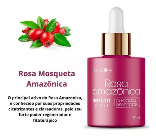Sérum Rosa Amazônica Rosa Mosqueta 100% Original - 30ml