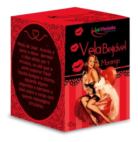 Kissable Candle Morango 45g