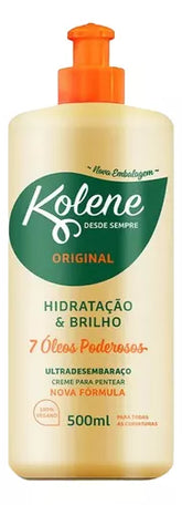 Creme Para Pentear Hidratação E Brilho Kolene Original 500ml