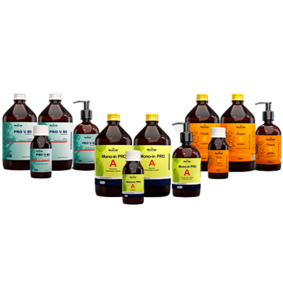 Kit Monoin Pro A + Pro V B5 + Provit Força + Crescimento + Reconstrução + Brilho (12 itens)