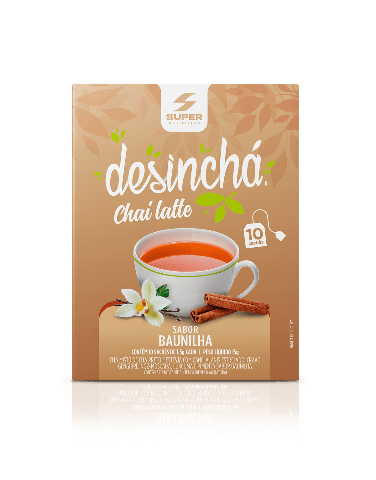 Desincha Sabor Chai Latte Baunilha - 10 Sachês
