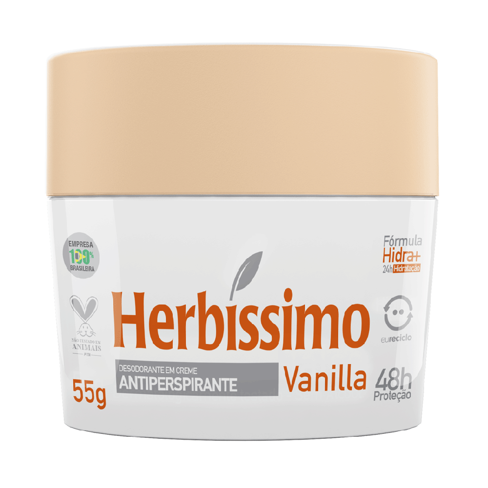 Desodorante Creme Herbíssimo Vanilla - 55g