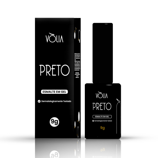 Esmalte Em Gel Vòlia Preto - 9g
