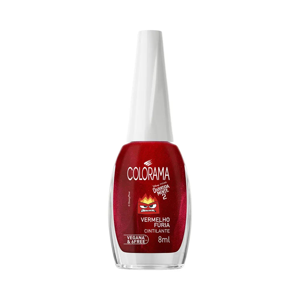 Esmalte Colorama Cintilante Divertidamente 2 Vermelho Fúria - 8ml