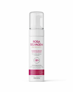 ESPUMA DE LIMPEZA ANTIOLEOSIDADE E ANTIACNE,ROSA SELVAGEM