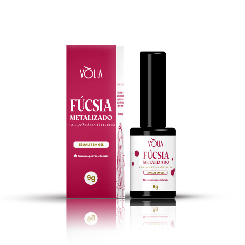 Esmalte Em Gel Vòlia Fúcsia Metalizado - 9g