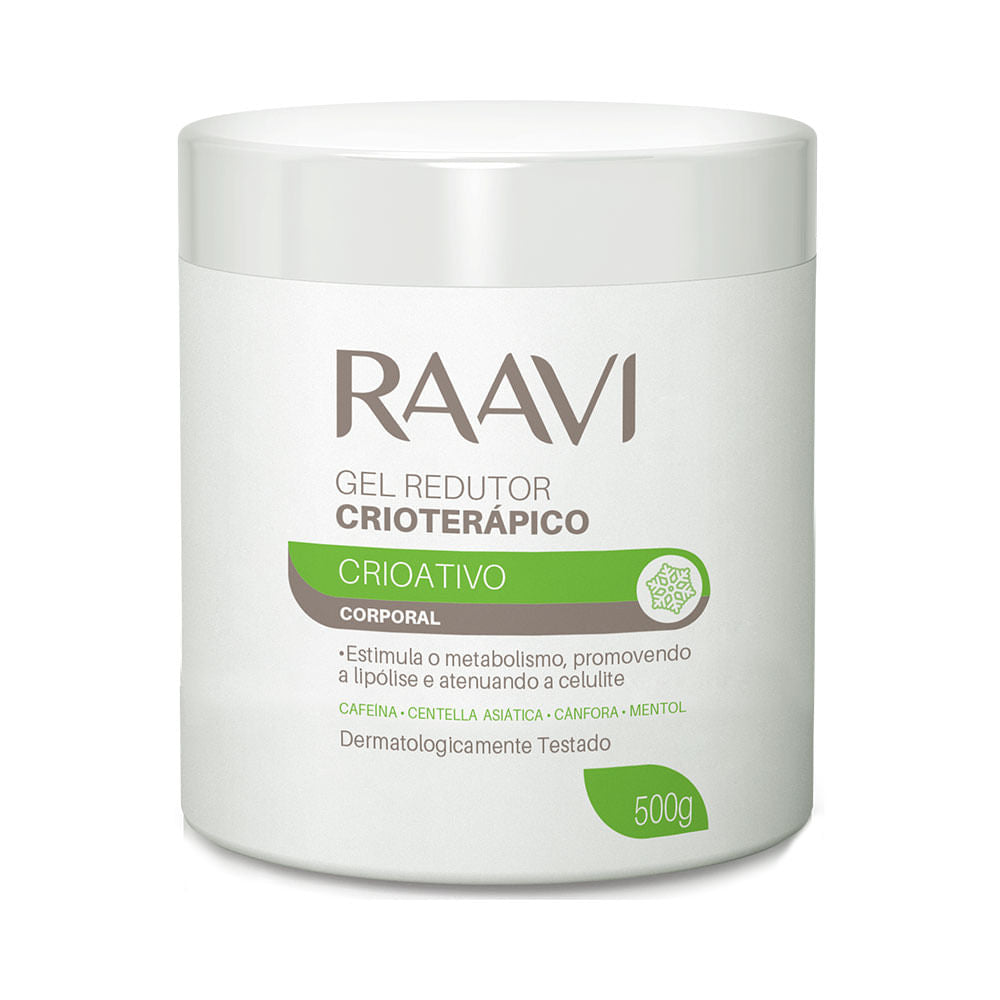 Gel Redutor Crioterápico Raavi Corporal Crioativo 500g