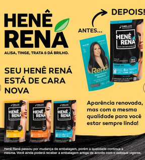 Henê Rena 180g Gel Preto Azulado