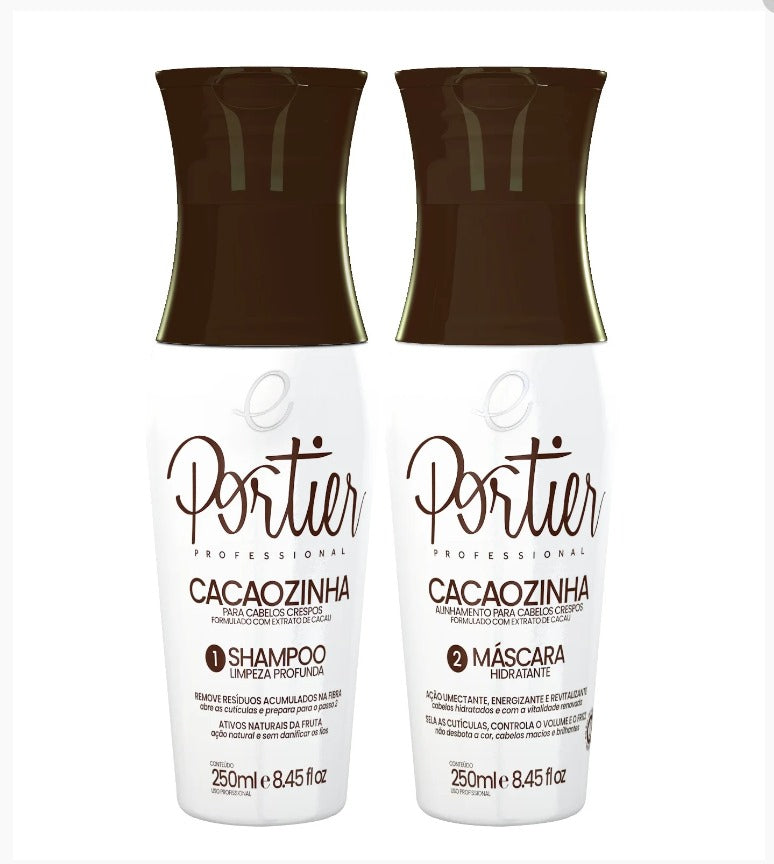 Kit Portier Cacaozinha Escova Progressiva - 2x250ml