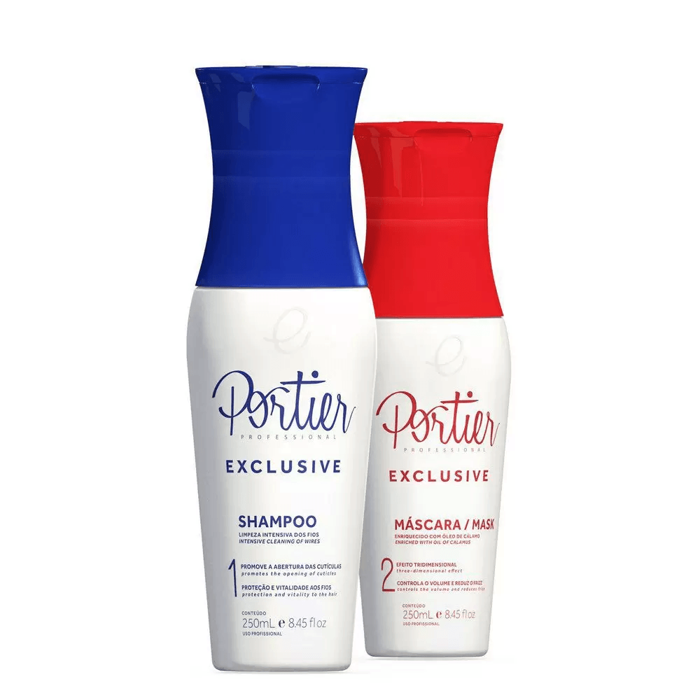 Kit Escova Progressiva Portier Exclusive - 2x250ml