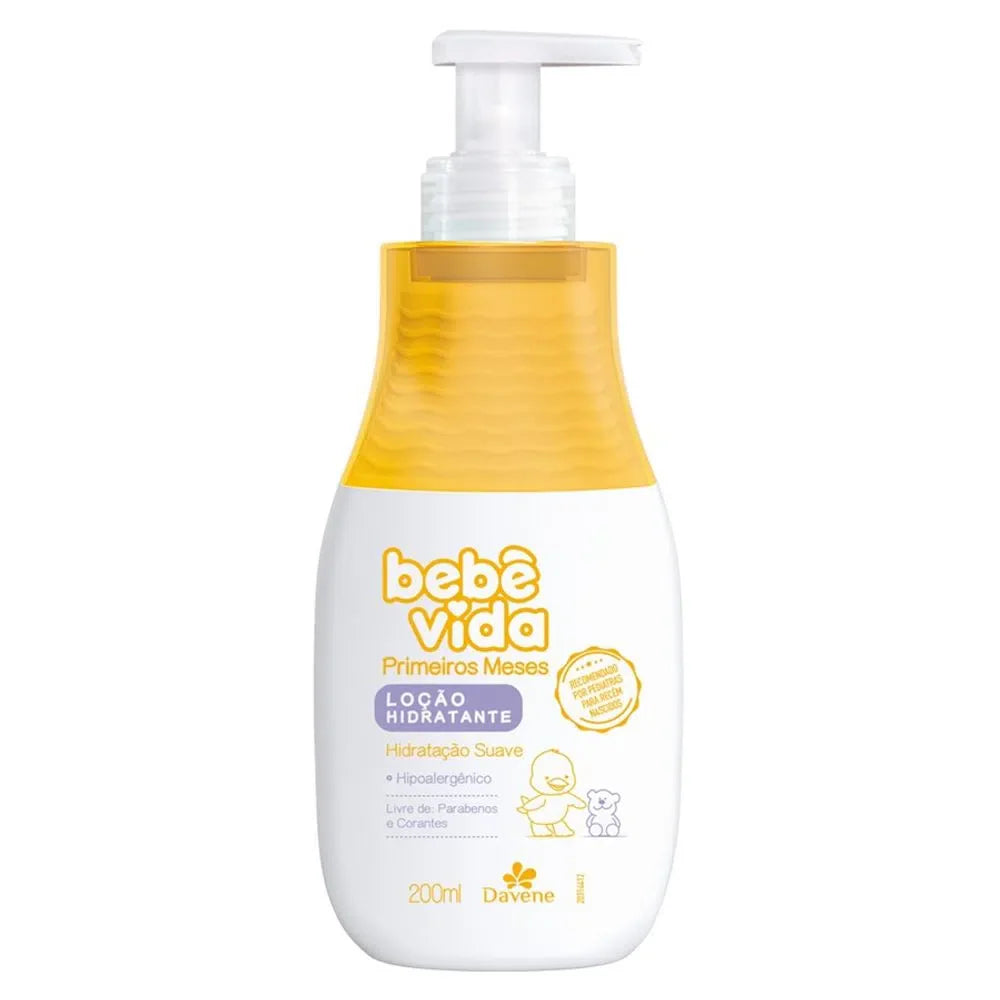 Moisturising Milk Baby Life First Months 200ml - Davene