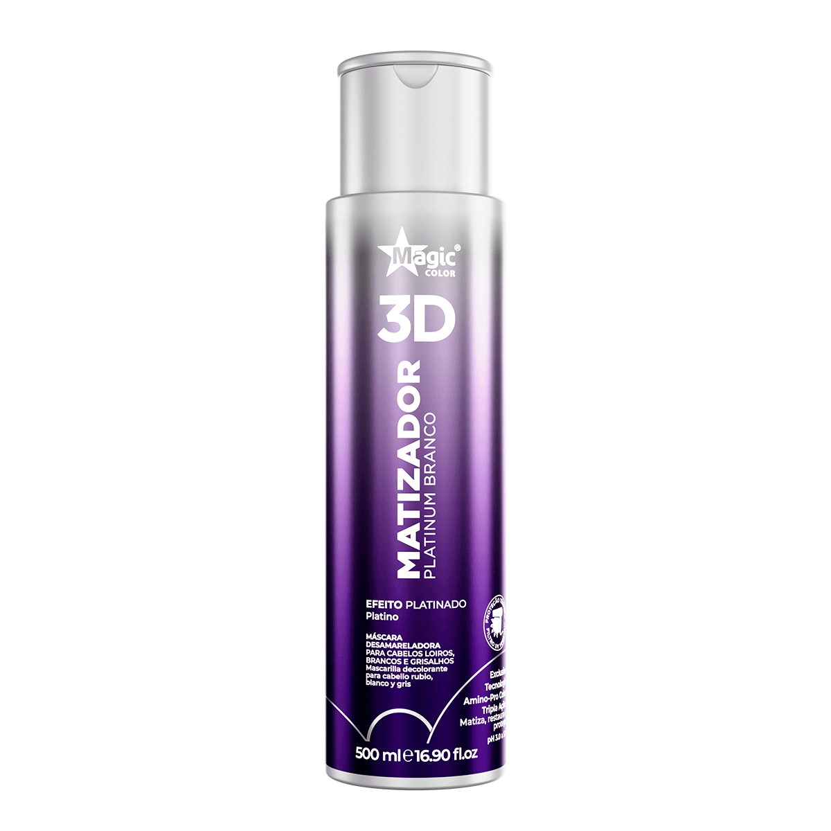 Matizador 3D Platinum Branco - Efeito Platinado