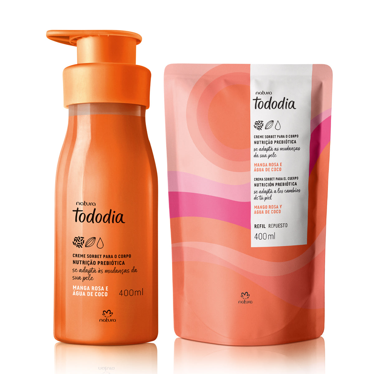 Kit Tododia Manga Rosa e Água de Coco com Refil