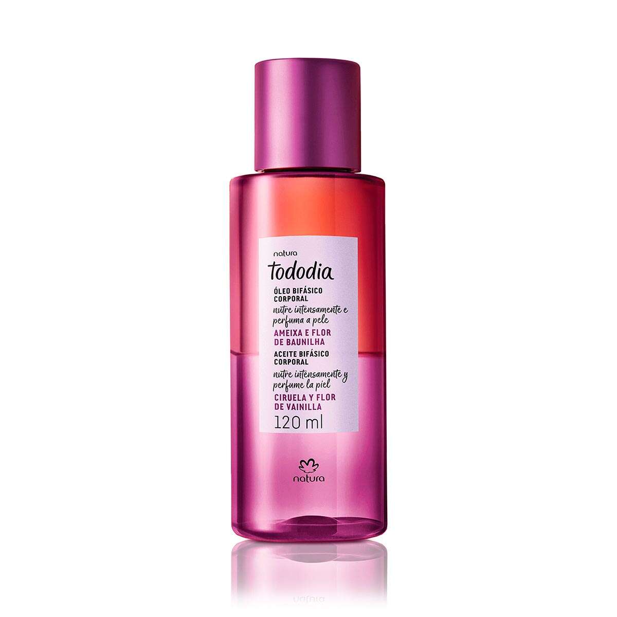 Óleo Bifásico Corporal Tododia Ameixa e Flor de Baunilha - 120 ml