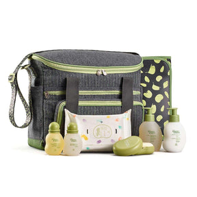 Conjunto Natura Mamãe E Bebê Com Bolsa E Trocador