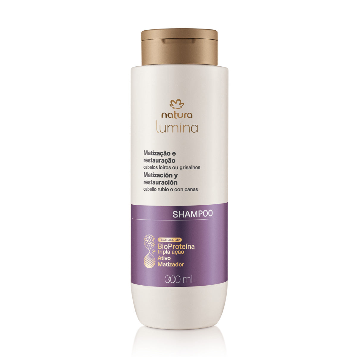 Shampoo Matizador para Cabelos Loiros e Grisalhos Lumina - 300ml
