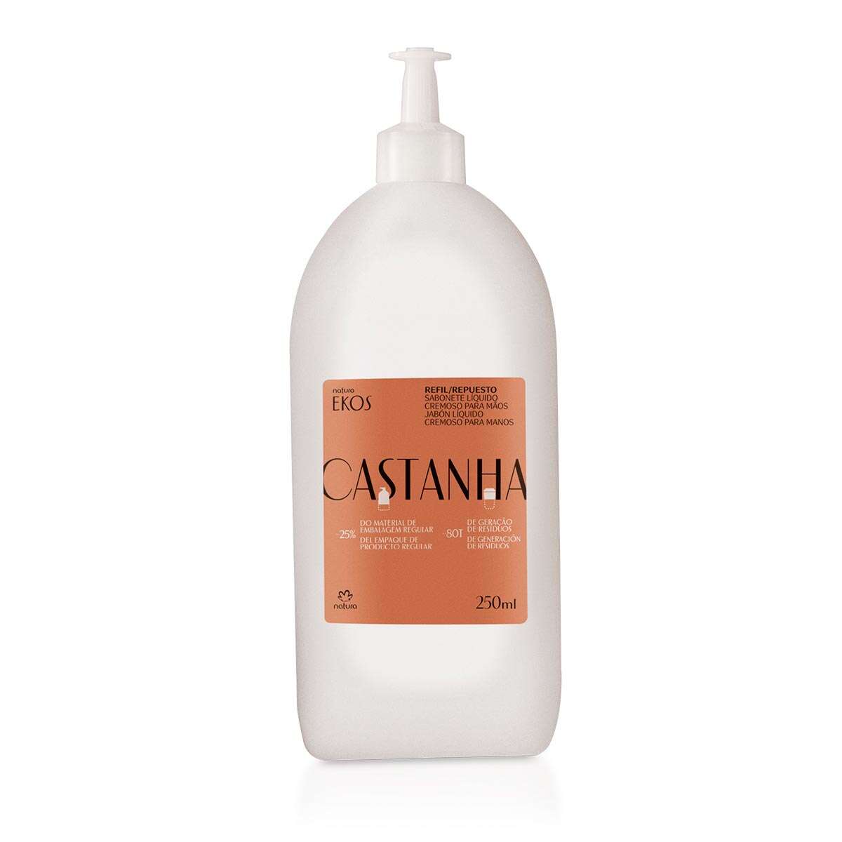 Refil Sabonete Líquido Para Mãos Castanha Ekos - 250g