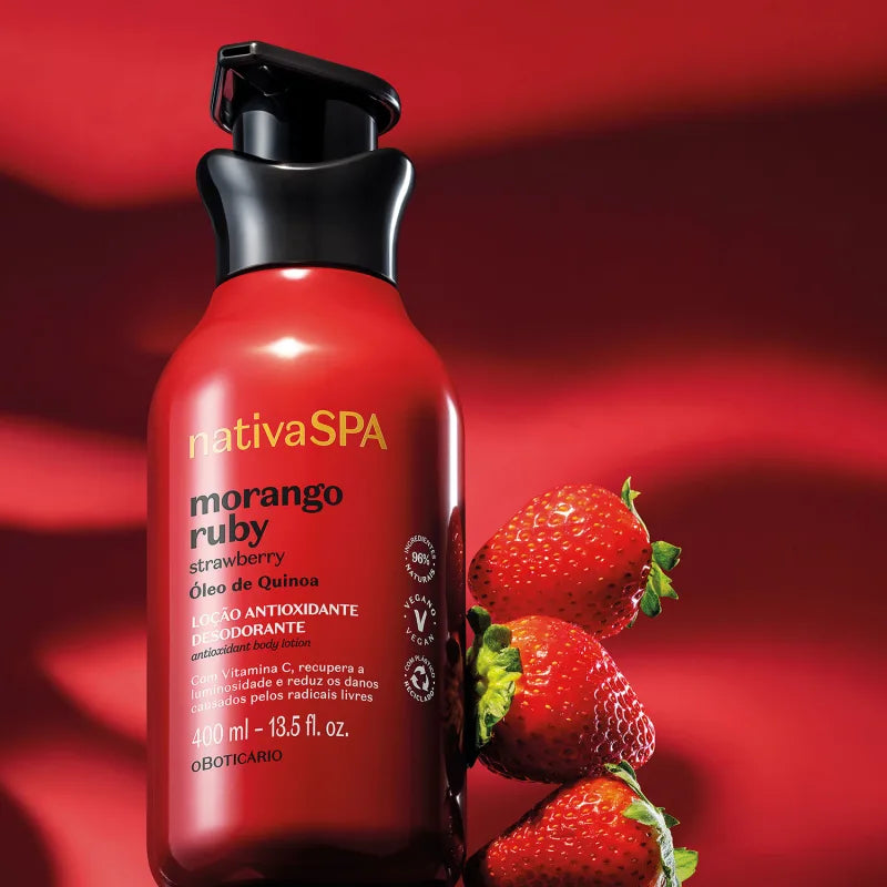Nativa SPA Strawberry Ruby Antioxidant Deodorant Body Lotion - 400ml