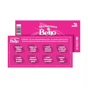 RASPADINHA PACOTE COM 10UN