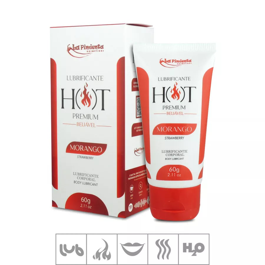 LUBRIFICANTE BEIJÁVEL HOT PREMIUM 60G
