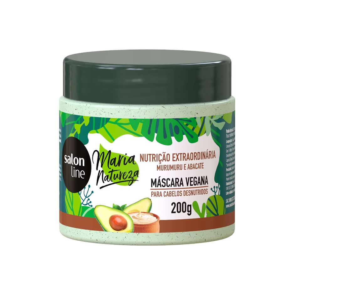 Maria Natureza Extraordinary Nutrition Mask Salon Line 200g - MURUMURU AND ABACATE