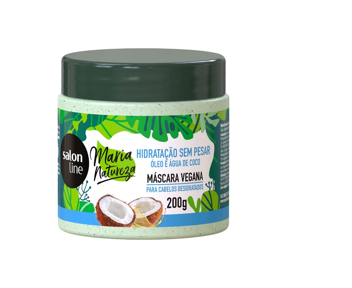 Maria Natureza Weightless Moisturising Mask Salon Line 200g - OIL AND COCONUT WATER