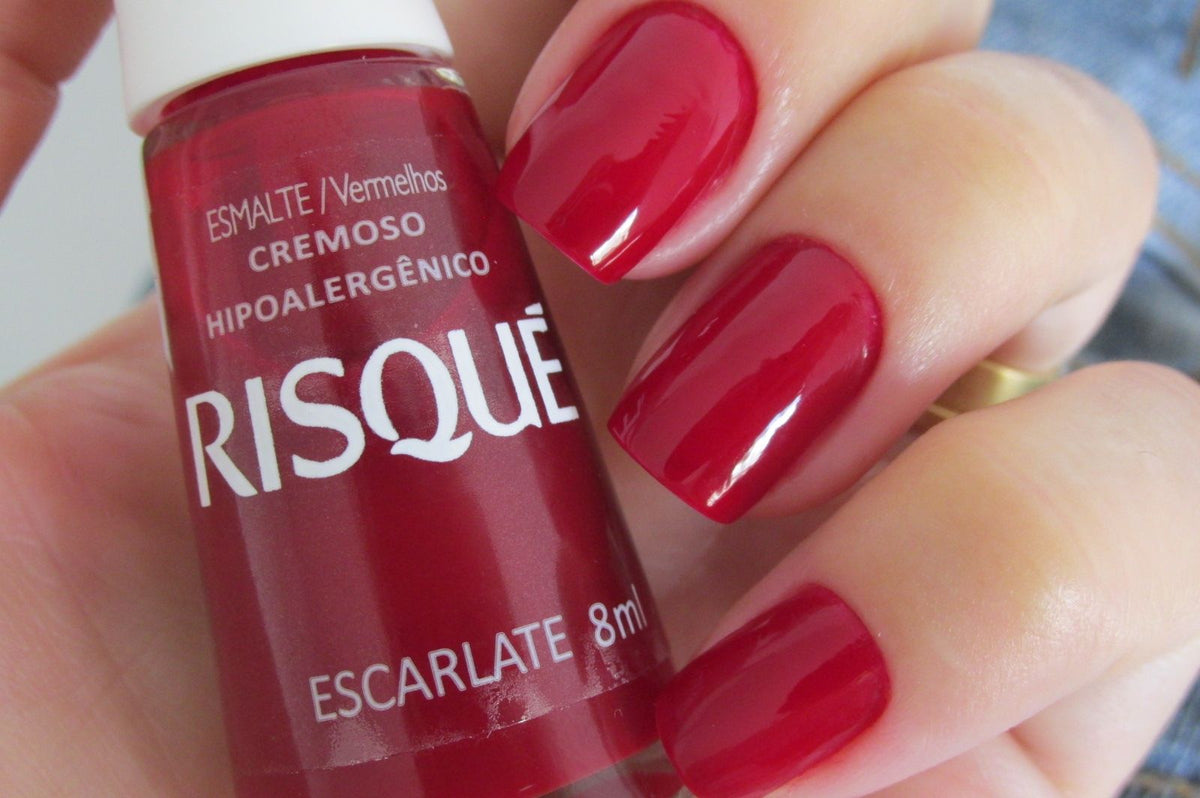 Risqué Hypoallergenic Nail Polish Escarlate 8 ml