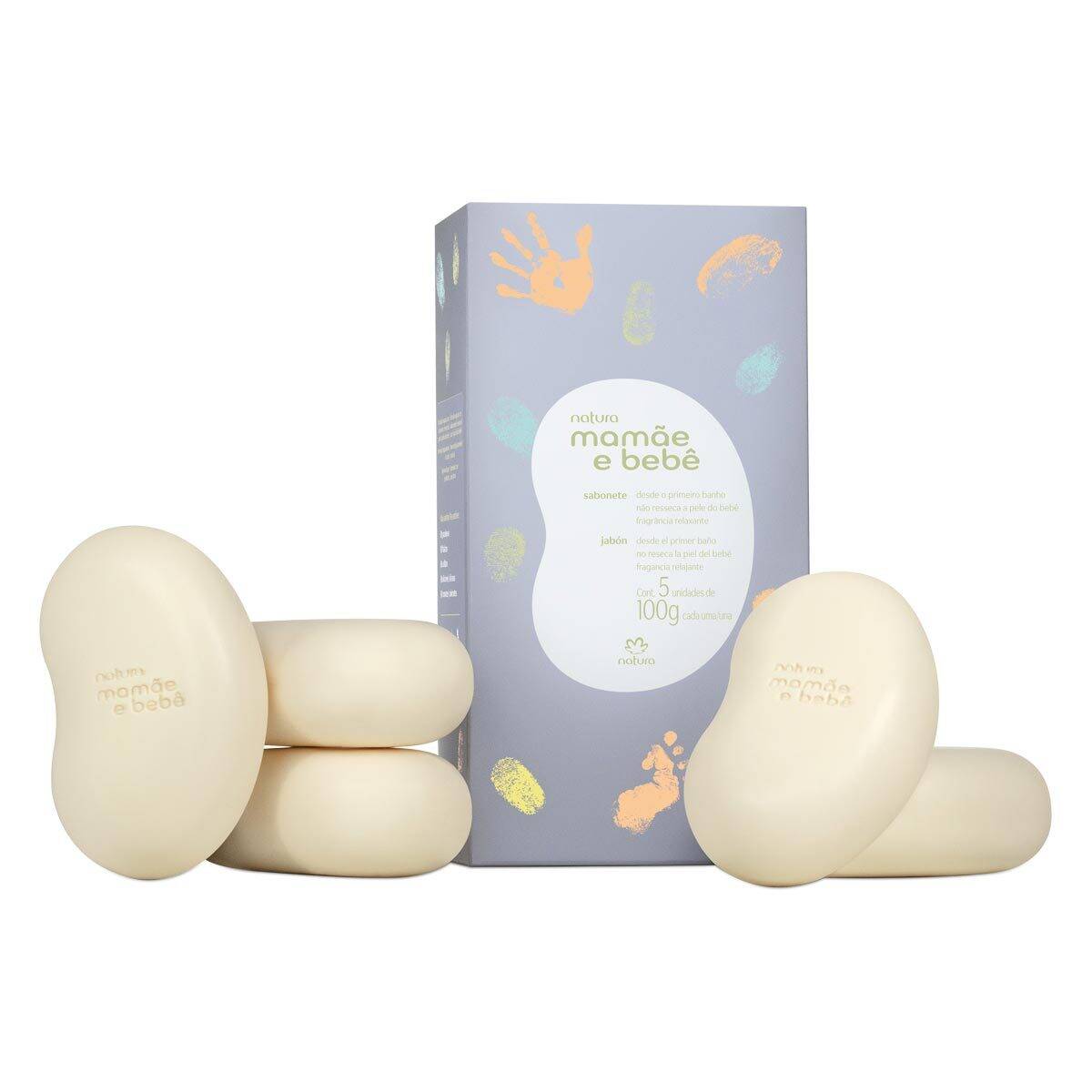 Mamãe Bebê Bar Soap Relaxing Fragrance 5x100g - Natura 
