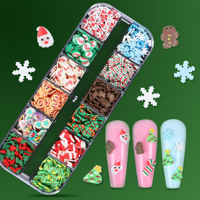 Kit of 12 3D Christmas Decorations - Model 2