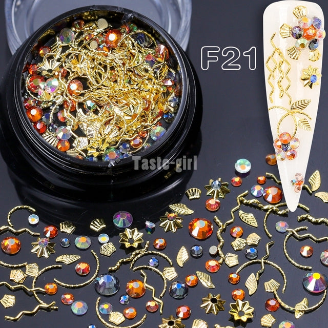 Gold Nail Decoration Jewelry