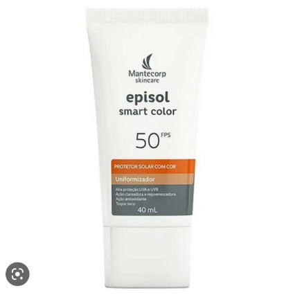 Protetor Solar Uniformizador Facial com Cor Mantecorp Skincare Episol Smart Color FPS50 - 40ml